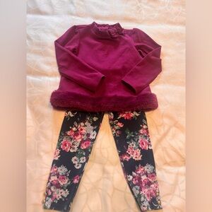 Janie and Jack Rich Purple Top and Pant